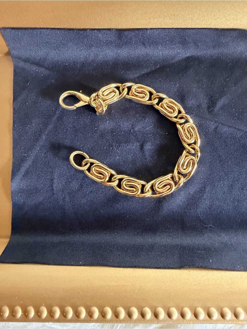 Erwin Pearl Vintage Gold-Tone Twisted Link Bracelet for Women